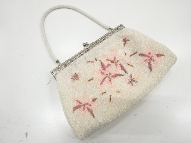 ビーズ　ハンドバッグ